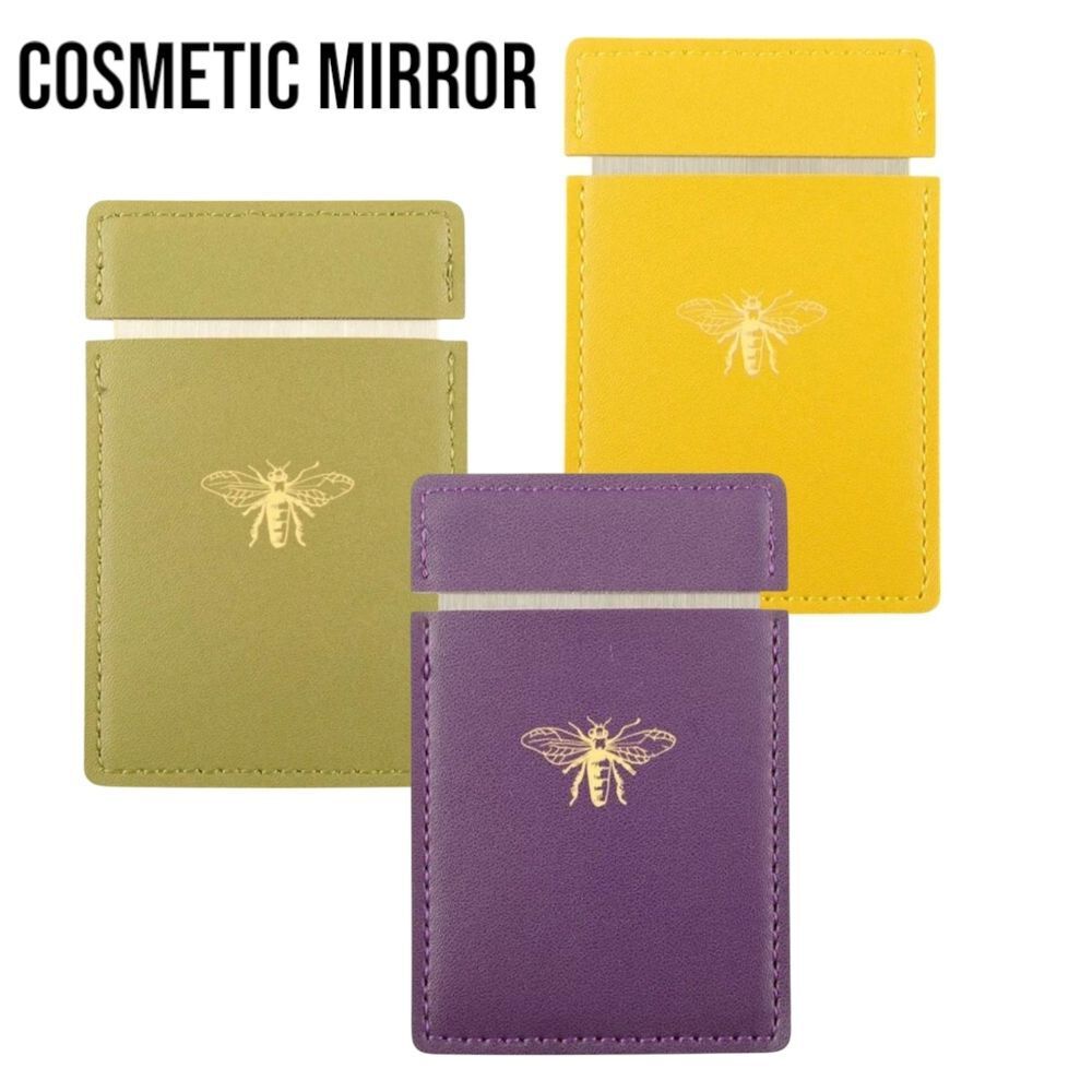 Colorful Cosmetic Mirror With Bee Emblem